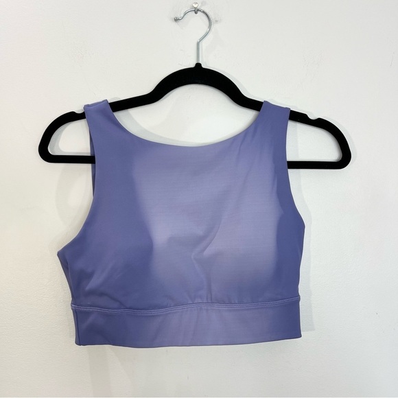 LOLE Montreal purple ombre long line sports bra cropped top S - Picture 2 of 12